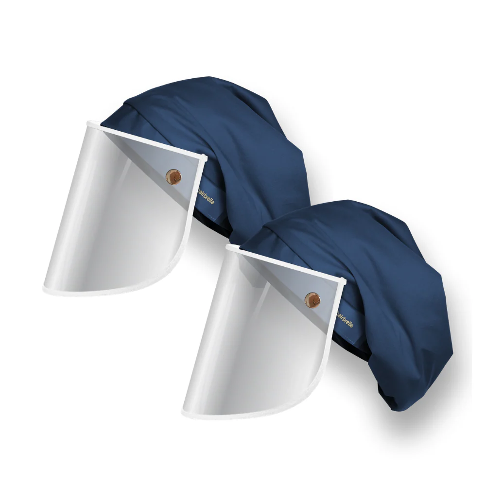 Hairbrella Pro Rain Hat + Face Shield - Bundle (2) - Image 11