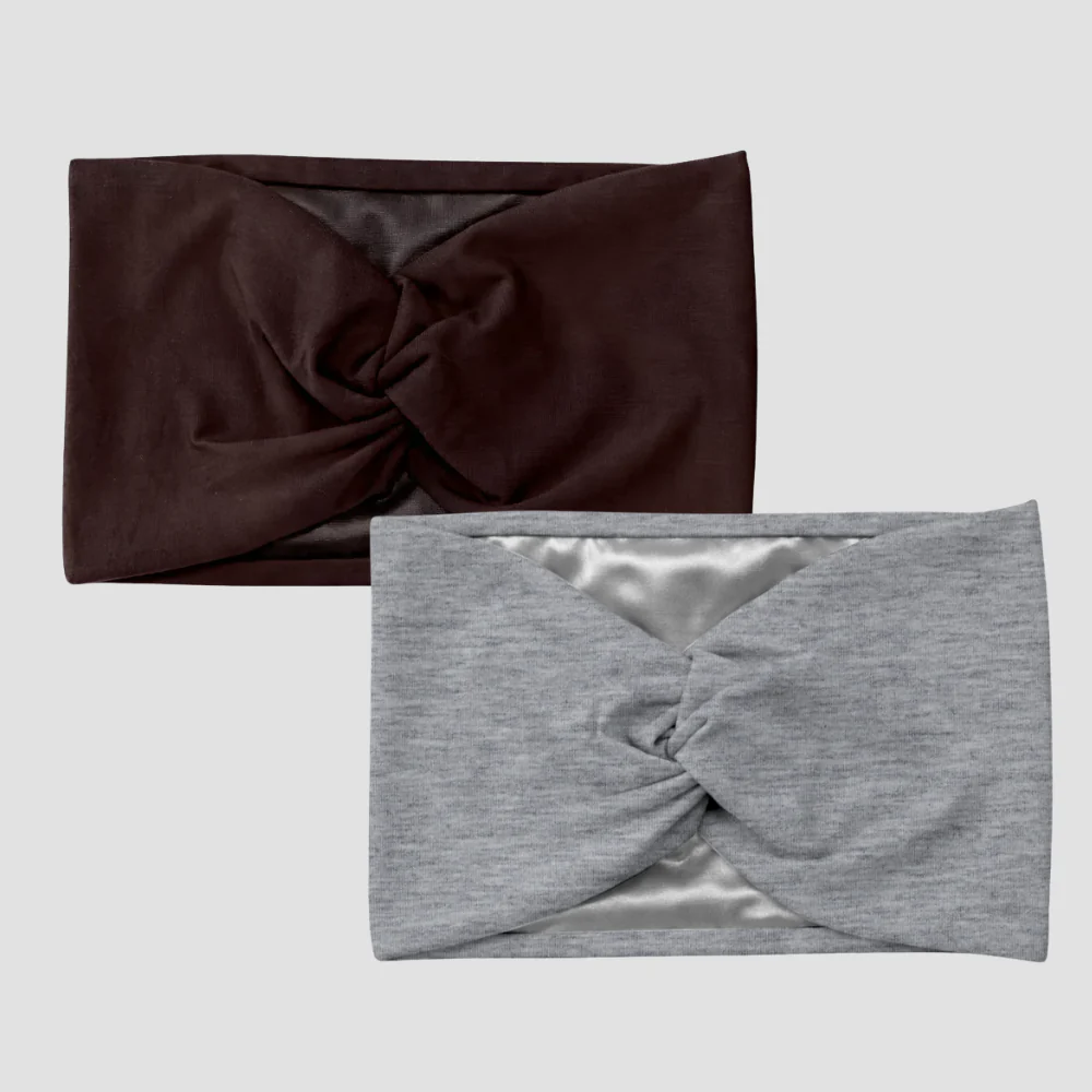 Hairbrella Satin-Lined Twist-Front Headband Bundle of 2 - Image 30