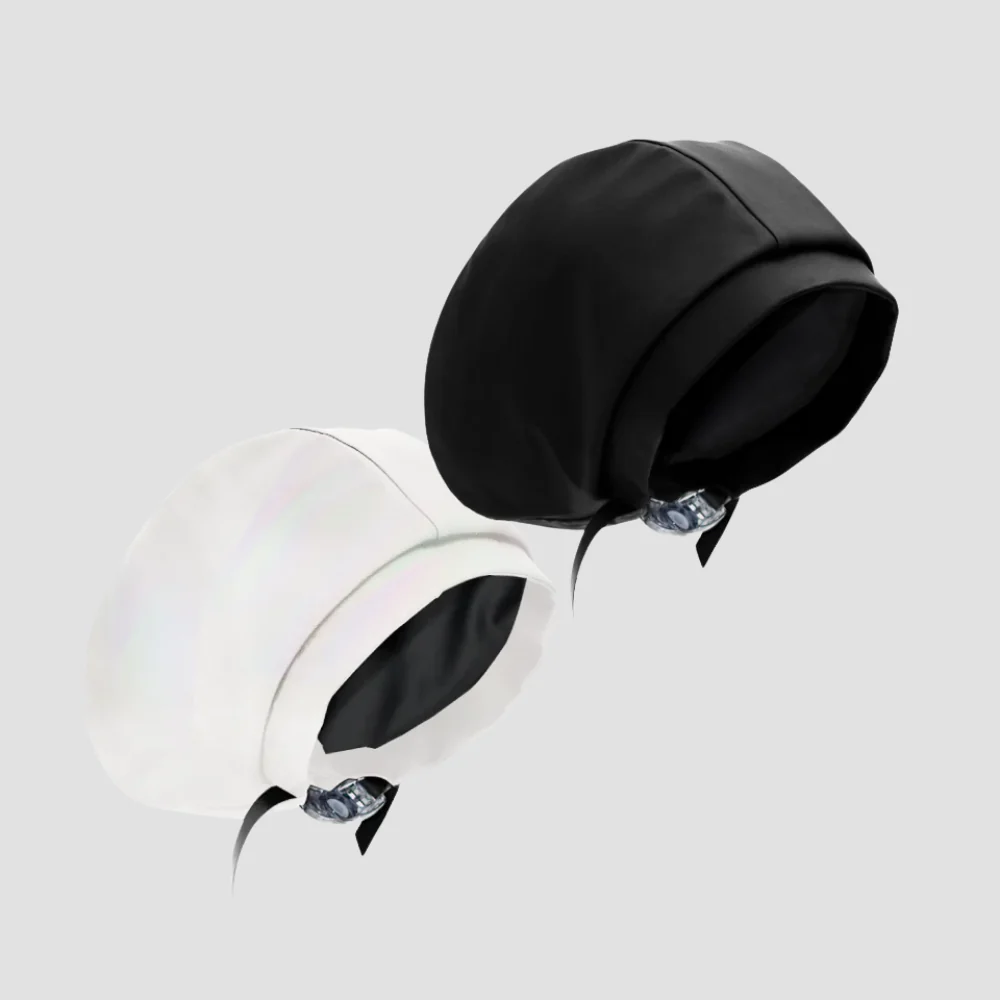 Hairbrella Satin-Lined Waterproof, Adjustable Classic Swim Cap, Black Bundle (2) - Image 15