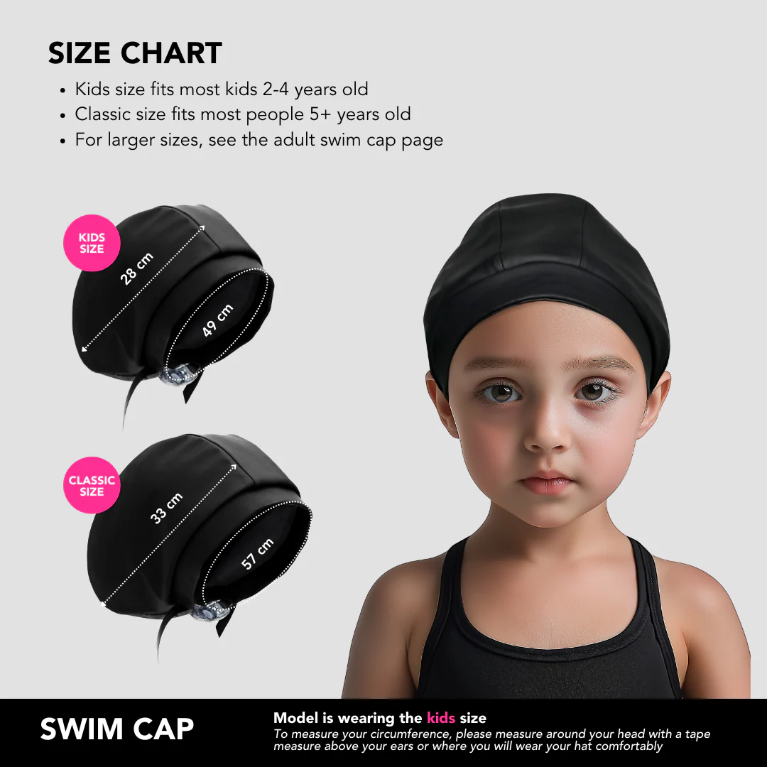 Hairbrella Satin-Lined Waterproof, Adjustable Kid's Swim Cap, Lime Bundle (2) - Image 11