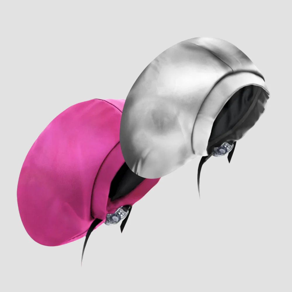 Hairbrella Satin-Lined Waterproof, Adjustable XL Swim Cap, Pink Bundle (2) - Image 9