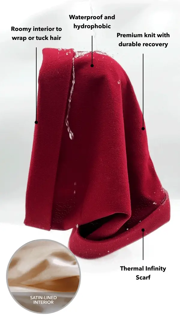 Hairbrella Satin Lined, Waterproof Infinity Rain Scarf Gifting Bundle (Buy 5, Get 1 Free) - Image 3