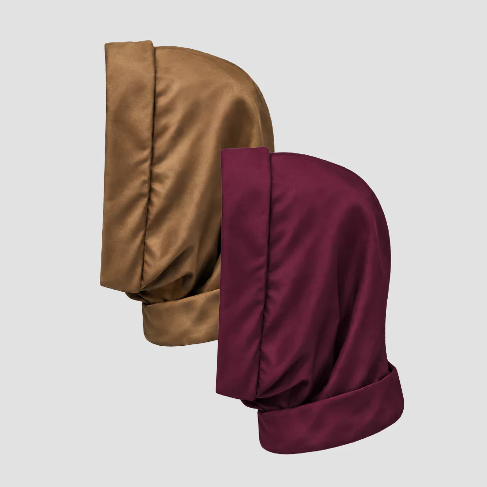 Hairbrella Satin-Lined, Waterproof, Packable Lite Rain Scarf - Bundle(2) - Image 47
