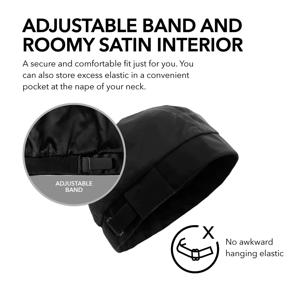 Hairbrella Unisex Satin-Lined Sleep Cap Bundle (Buy 5, Get 1 Free) - Image 2
