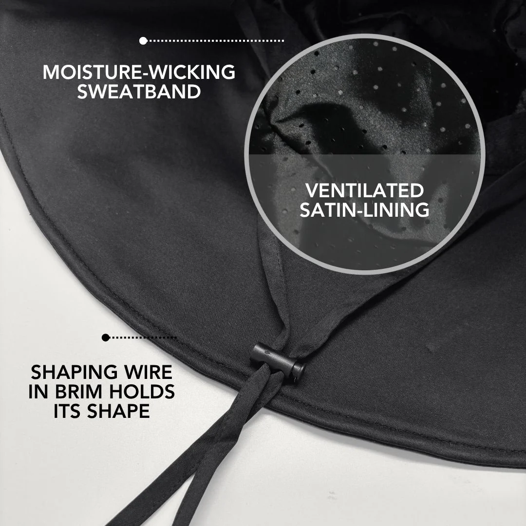 Hairbrella Waterproof, Satin-Lined, Wide Brim Sun Hat, Bundle (2) - Image 4