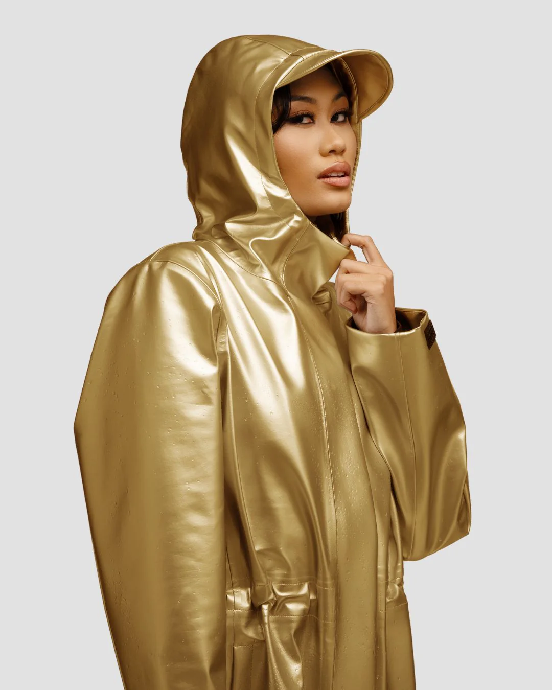 Hairbrella Satin-Lined, Waterproof Rain Jacket - Image 13