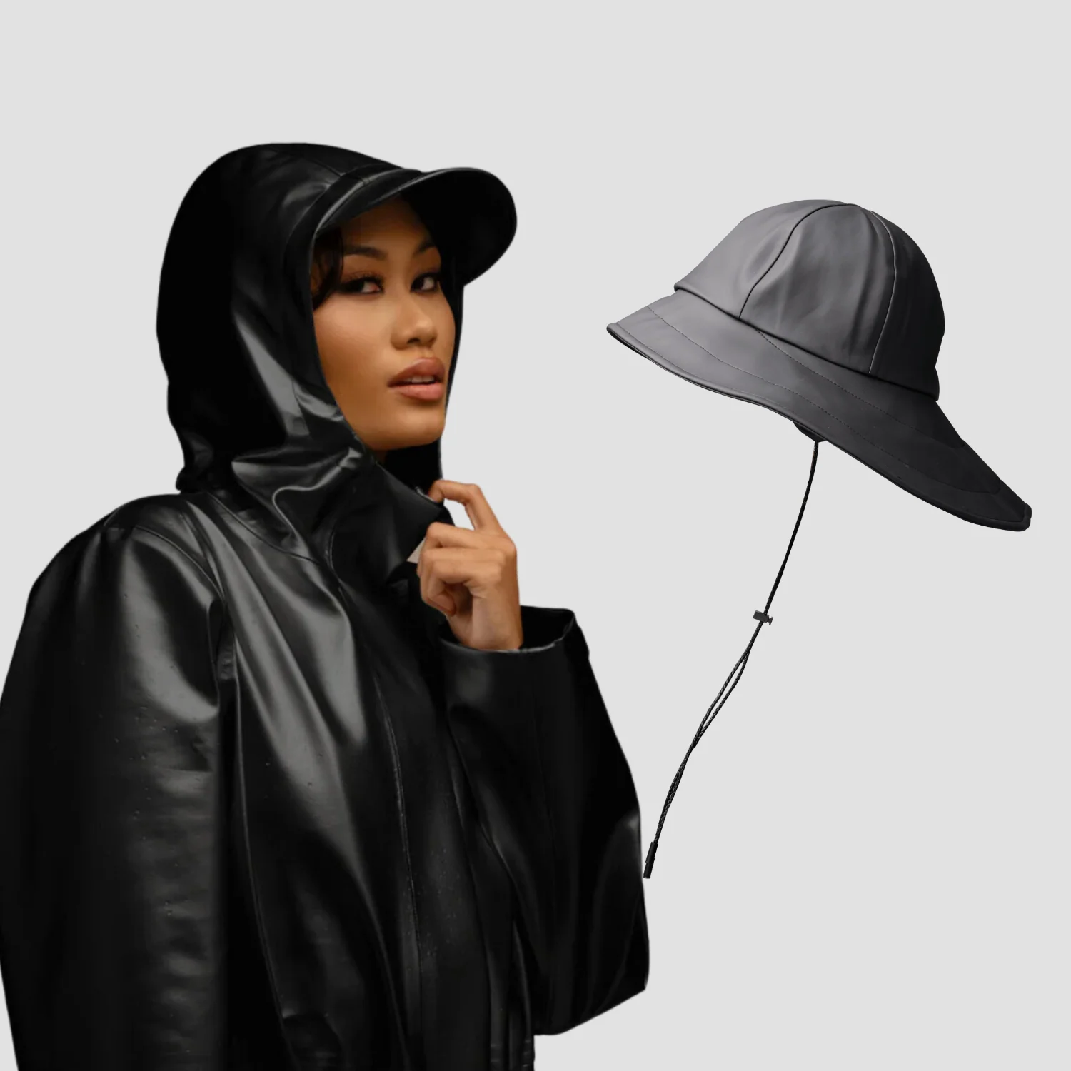 Waterproof Essentials: Rain Jacket & Hat Bundle - Image 11