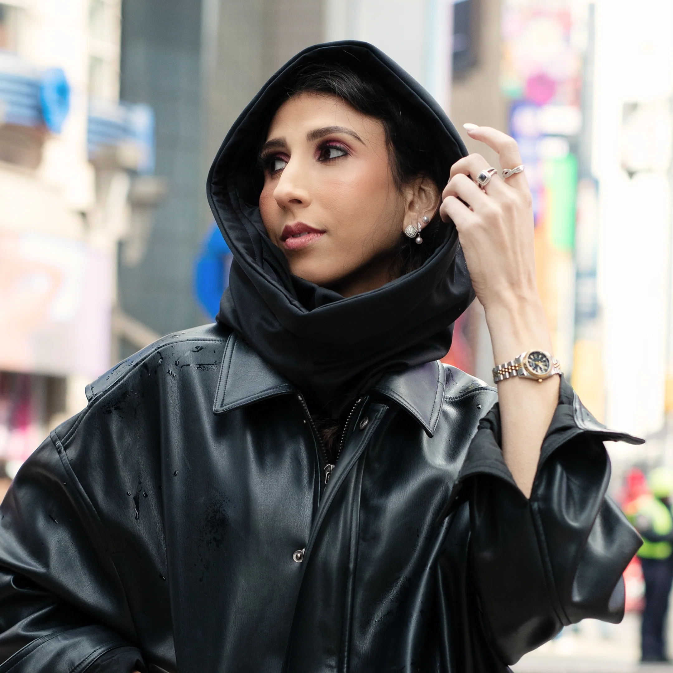 Hairbrella Satin-Lined, Waterproof, Packable Lite Rain Scarf - Image 14