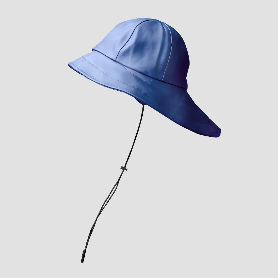 Satin-Lined, Waterproof Sou'wester Rain Hat - Image 11