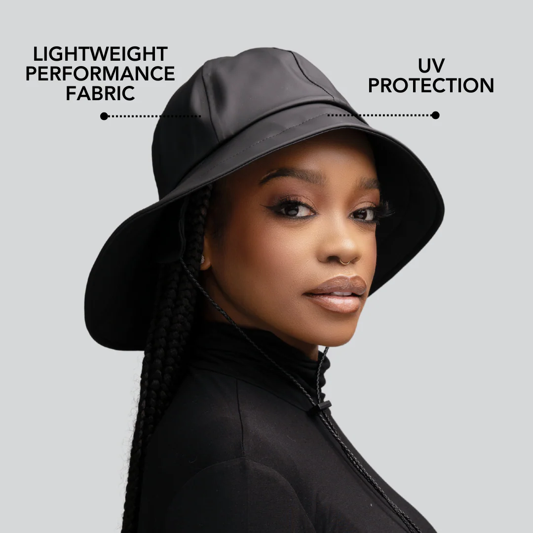 Satin-Lined, Waterproof Sou'wester Rain Hat - Image 6