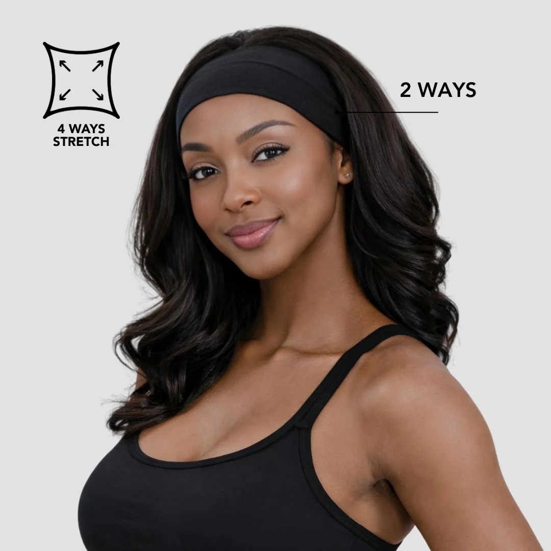 The Ultimate Hair Protection Trio: Shower Cap + Sleep cap + Twist-Front Headband - Image 8
