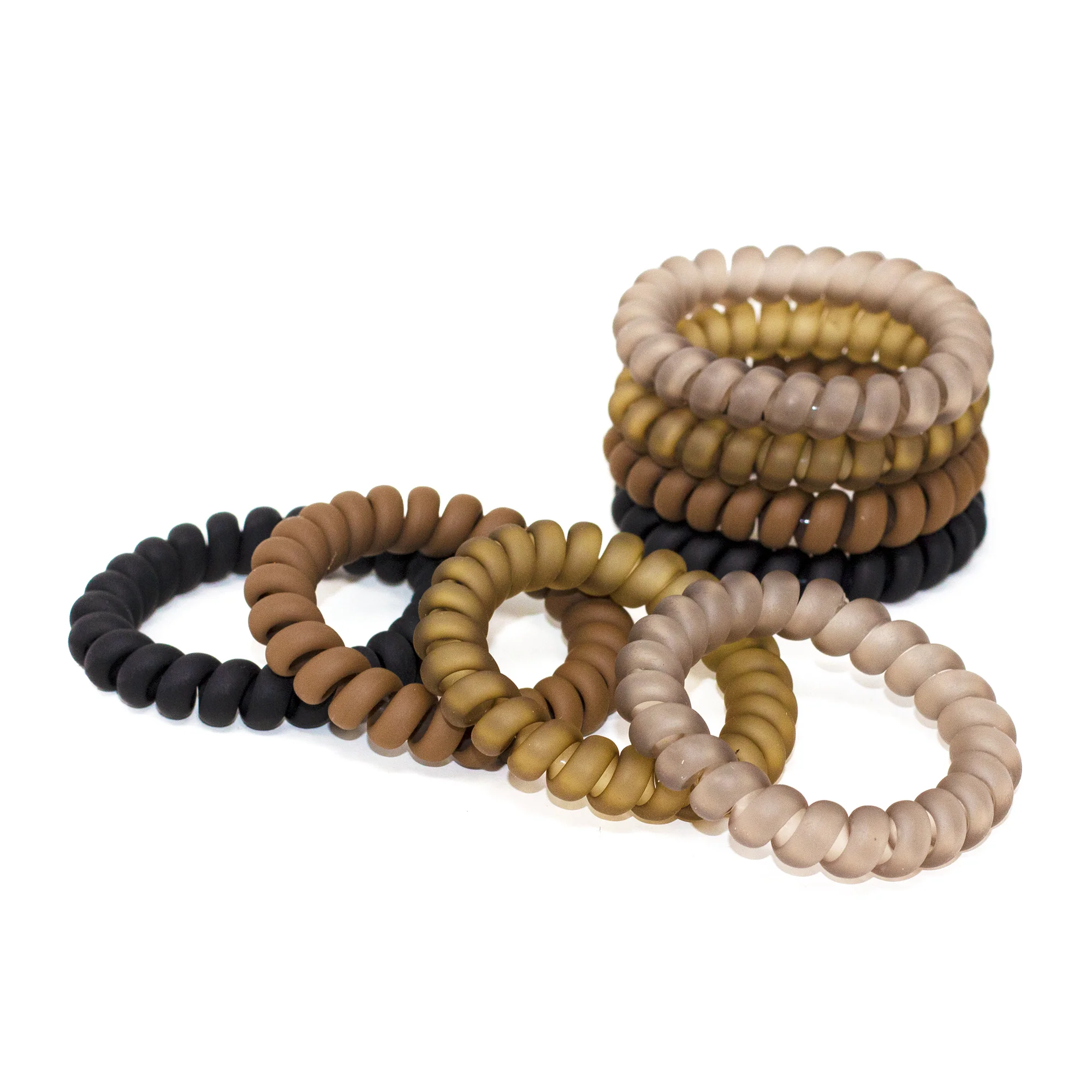Waterproof Spiral Hair Ties Bundle - Image 3